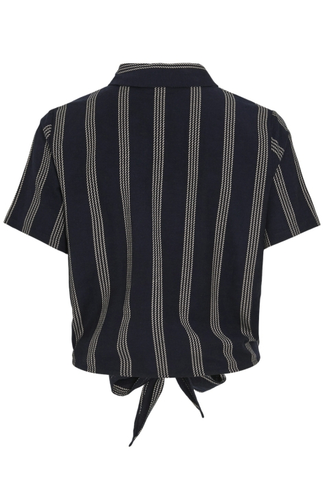 Vila viprisilla print s/s knot shirt/1